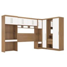 Imagem de Guarda Roupa Modulado Módena Composição 19 Casal 77019 Amêndola Touch