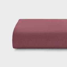 Imagem de Lençol com Elástico King Altenburg Malha Fio Penteado 100% Algodão Vermelho