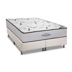 Imagem de Cama Box King: Colchão Espuma Ortobom D45 High Foam + Base crc Courano White(186x198)
