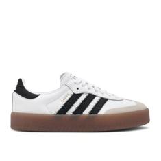 Imagem de adidas Tênis feminino Sambae, Nuvem branco/núcleo preto/dourado metálico, 36