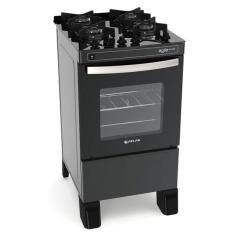 Imagem de Fog o Piso Atlas Agile Glass 4q Mesa De Vidro Preto Bivolt