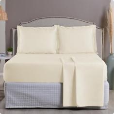 Imagem de Lençol King Avulso Algodão Egípcio 1000 Fios - Elástico Toda a Volta -