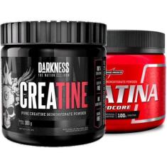 Imagem de Creatina Pura 300g Darkness + Creatina 150g Integralmedica, Sem.Sabor