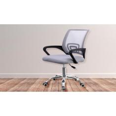 Imagem de Cadeira Confortável Giratória com Base Cromada Tela Mesh Plus