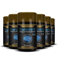 Imagem de 6X Fosfatil 500 Omega 3 + Fosfatidilserina 30Caps Hf