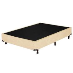 Imagem de Base Box Casal Sintético Bege - 138x188x40 - DMHOPE7