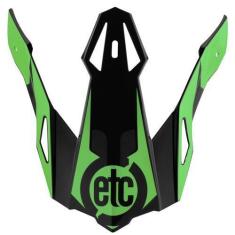 Imagem de Pala Capacete Etceter Cross Fast Peças Acessórios Para Reposição, CINZ