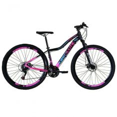 Imagem de Bicicleta Aro 29 Absolute Hera Feminina Alumínio 21v Freio A Disco Garfo Suspensão Preto-rosa 17