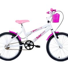 Imagem de Bicicleta Aro 20 Quadro Mtb em Aço Girl Infantil Branco
