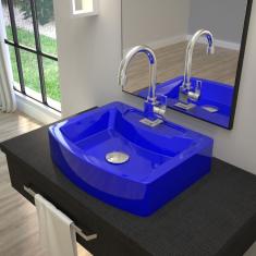 Imagem de Kit Cuba RT41 com Torneira Luxo 1195 Metal e Válvula Click 1 Polegada e Meia e Sifão Pvc e