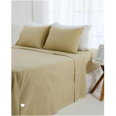 Imagem de Jogo De Cama Lençol Casal 3 Peças Percal Algodão - Studio Casa