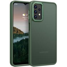 Imagem de Rayboen Capa para Samsung Galaxy A32 5G, capa protetora fina translúcida fosca de silicone com borda de silicone para Samsung A32 5G
