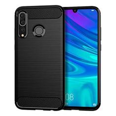 Imagem de Capa HUAWEI Enjoy 9S, capa de material de fibra de carbono, macia, antiderrapante macia, anti-impressão digital, capa totalmente protetora para HUAWEI Enjoy 9S