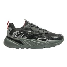 Imagem de Tenis Fila Street Fit 2 Masculino,Preto/Cinza/Vermelho,38