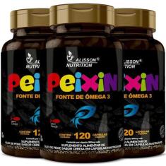 Imagem de Omega 3 Infantil Peixin com Sabor Cereja 3x120 cápsulas - Alisson Nutr
