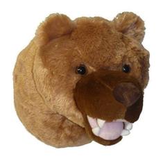 Imagem de Adore 12 &quot;Kodiak O urso pardo marrom pelúcia pelúcia animal de pelúcia Walltoy Wall Mount