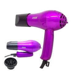 Imagem de Mini Secador De Cabelo 3500W Bivolt Portátil Dobrável Compacto Com Ion