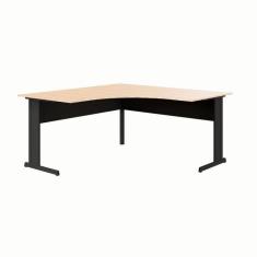 Imagem de Mesa de Escritório em L New City Calvi e Preta 160 cm
