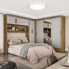 Imagem de Guarda-roupa Casal Modulado 5 Portas Santiago 3 Portas Plus 5