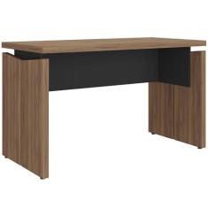 Imagem de Mesa Para Escritório Home Office 145cm Unik A02 Nogal Preto - Lyam Decor