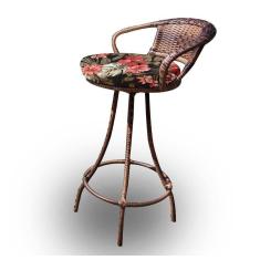 Imagem de Banqueta Giratória Em Fibra Sintética Preto