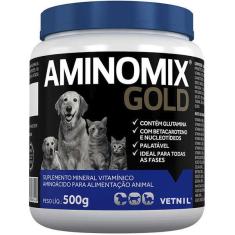 Imagem de Suplemento Vitamínico Vetnil Aminomix Gold para Cães e Gatos - 500 g