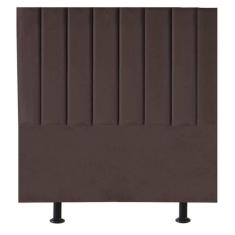 Imagem de Cabeceira Estofada Cama Box Solteiro 100 Cm Mavie Linho marrom