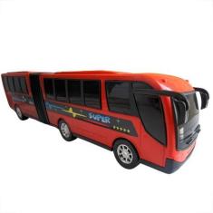 Imagem de Ônibus Articulado Brinquedo Sanfonado Grande Plástico - Diverplas Orig