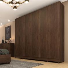 Imagem de Guarda Roupas Casal 6 Portas 8 Gavetas Com Pés Portugal Espresso Móvei