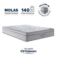 Imagem de Colchão de Molas Ensacadas D33 Pillow In Ortobom Freedom Casal 138cm
