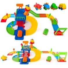 Imagem de Super Pista Com 4 Carrinhos de Corrida Brinquedo Infantil