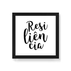 Imagem de Arte Maníacos Quadro Decorativo Resilência Fundo  - 50x50cm (Moldura em laca )
