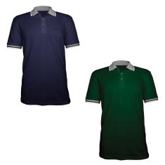 Imagem de Kit 2 Camisas Polo com Bolso Masculina Plus Size plp2k
