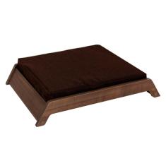 Imagem de Cama De Madeira Escura Para Cães E Gatos - Tam. Único