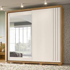 Imagem de Guarda Roupa Casal Espelho 2 Portas 3 Gavetas Dhara Moval