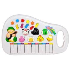 Imagem de Piano Teclado Animal Brinquedo Infantil Sons Fazenda Sitio