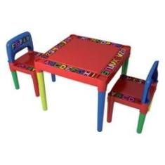 Imagem de Mesa Infantil Educativa Desmontável Com 2 Cadeiras - Tritec 3827