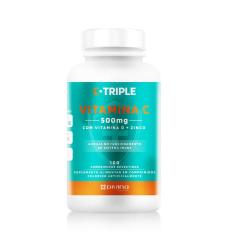Imagem de C-Triple Vitamina C 500mg com Vitamina D + Zinco com 100 comprimidos Divina Pharma 100 Comprimidos