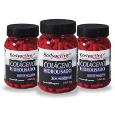 Imagem de Kit 3 Colágeno Hidrolisado 120 Cápsulas Bodyactive