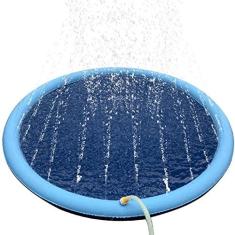 Imagem de UOSIA Verão Pet Sprinkler Pad Play Cooling Mat Piscina Splash Sprinkler Pad Para Cães Crianças Water Pad Mat Banheira Para Cães Brinquedos De Jogo Ao Ar Livre