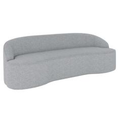 Imagem de Sofá 5 Lugares Para Sala De Estar Living 280cm Theo D06 Linho Cinza Cl