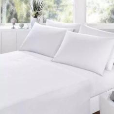 Imagem de Jogo De Cama 100% Algodão Lençol Com Elastico Solteiro 3 Peças 180 Fio