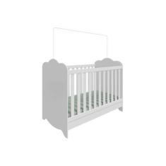 Imagem de Berço Clara Moveis Peroba Americano Provençal MDF, Branco