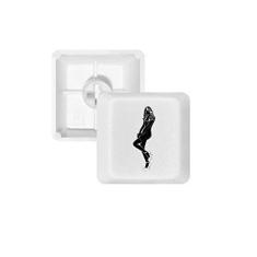 Imagem de Kit de atualização para jogos de teclado mecânico PBT com contorno de cabelo longo