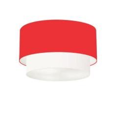 Imagem de Plafon Duplo Cilíndrico Md-3045 40x35 Bivolt Vermelho Branco