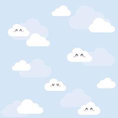 Imagem de Papel de Parede Nuvens Clean Boy