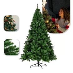 Imagem de Árvore de Natal Grande Pinheiro 1,80m 600 Galhos Verde Cheia - BF