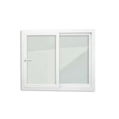 Imagem de Janela de PVC 120x150cm 2 Folhas com Vidro Liso e Cremona ITEC Brimak Branco