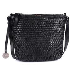 Imagem de VILENCA HOLLAND Bolsa tiracolo de couro genuíno para mulheres, bolsa de escritório casual moderna com alça ajustável, Preto