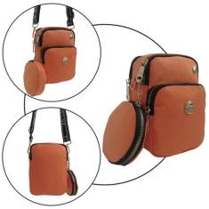 Imagem de Bolsa mini bag transversal mais porta moeda - Ao Long, Laranja, P